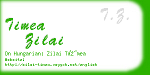 timea zilai business card